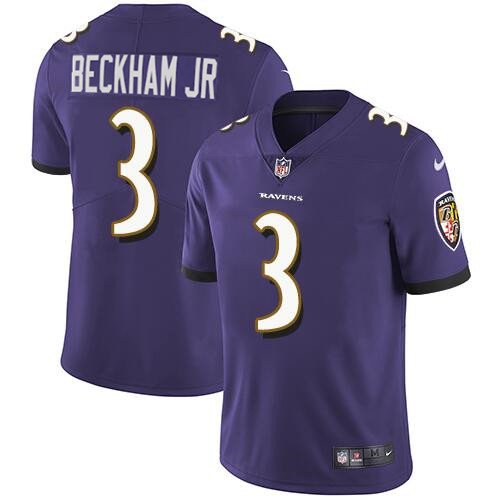 Purple Baltimore Ravens #3 Odell Beckham Jr. Vapor Untouchable Football Jersey - BRJ275