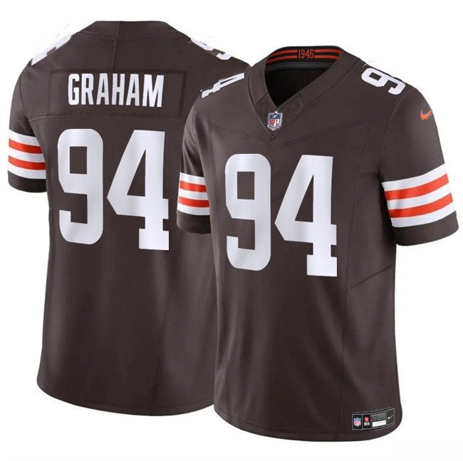 Brown Cleveland Browns #94 Mason Graham 2025 Draft F.U.S.E. Vapor Limited Stitched Football Jersey - CLB164