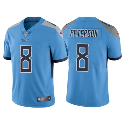Blue Tennessee Titans #8 Adrian Peterson Vapor Untouchable Stitched Jersey - TNT27