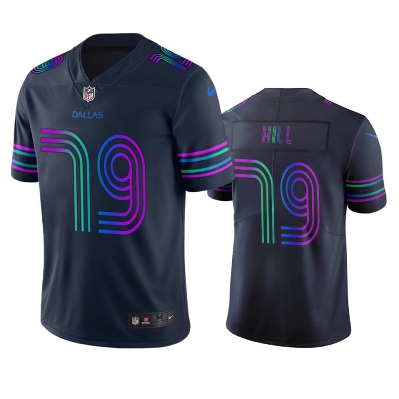 Dallas Cowboys #79 Trysten Hill Navy Vapor Limited City Edition NFL Jersey - DLC149