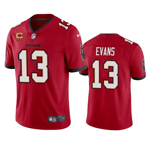 Red Tampa Bay Buccaneers #13 Mike Evans 2022 With 4-Star C Patch Vapor Untouchable Limited Stitched Jersey - TBB161
