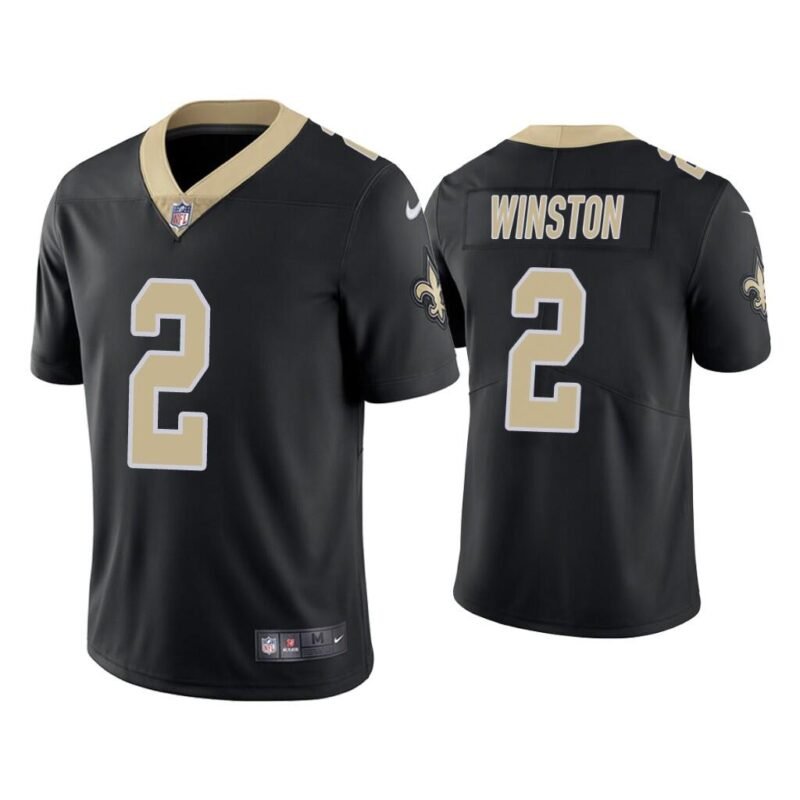 Black New Orleans Saints #2 Jameis Winston Vapor Untouchable Limited Stitched Jersey - NOS33