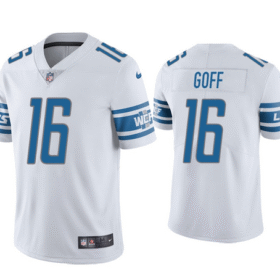 White Detroit Lions #16 Jared Goff 2021 Vapor Untouchable Limited Stitched Jersey - DTL140
