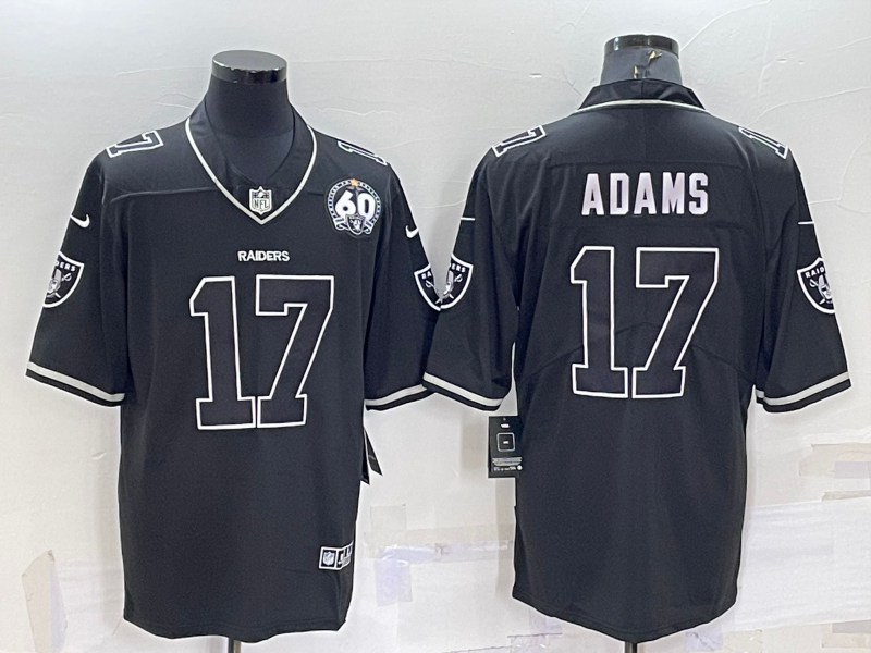 Black Las Vegas Raiders #17 Davante Adams Shadow Vapor Limited Stitched Jersey - LVR90