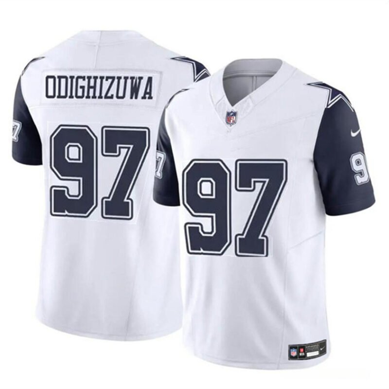 White Dallas Cowboys #97 Osa Odighizuwa F.U.S.E Vapor Untouchable Limited Stitched Football Jersey - DLC215