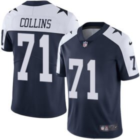 Nike Cowboys #71 La'el Collins Navy Blue Thanksgiving Stitched NFL Vapor Untouchable Limited Throwback Jersey - DLC424