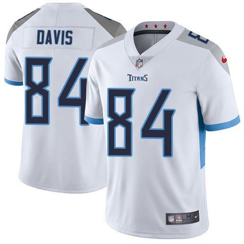 Nike Titans #84 Corey Davis White Stitched NFL Vapor Untouchable Limited Jersey - TNT191