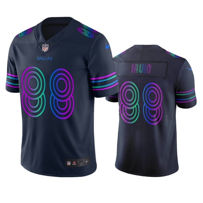 Dallas Cowboys #88 Michael Irvin Navy Vapor Limited City Edition NFL Jersey - DLC73