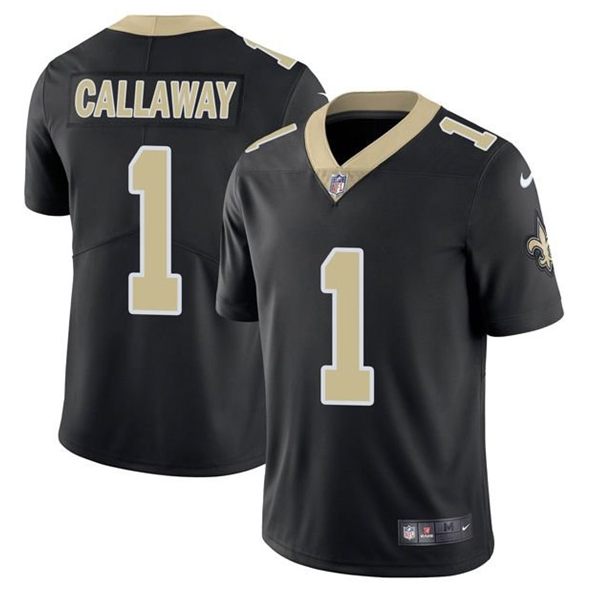 Black New Orleans Saints #1 Marquez Callaway 2021 Vapor Untouchable Limited Stitched Jersey - NOS170