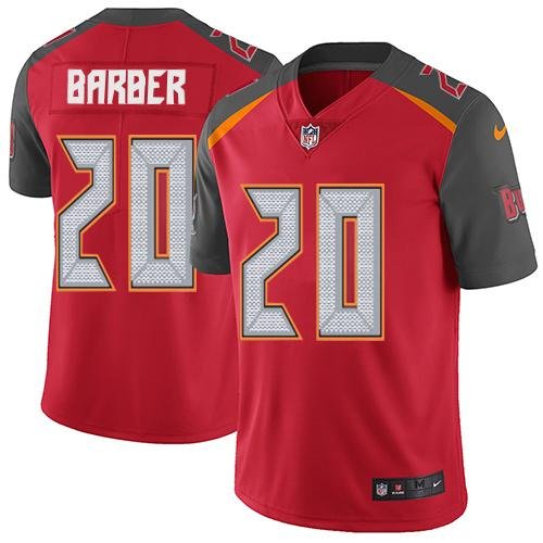 Nike Buccaneers #20 Ronde Barber Red Team Color Stitched NFL Vapor Untouchable Limited Jersey - TBB34