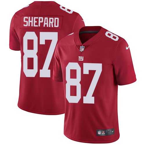 Nike Giants #87 Sterling Shepard Red Alternate Stitched NFL Vapor Untouchable Limited Jersey - NYG285