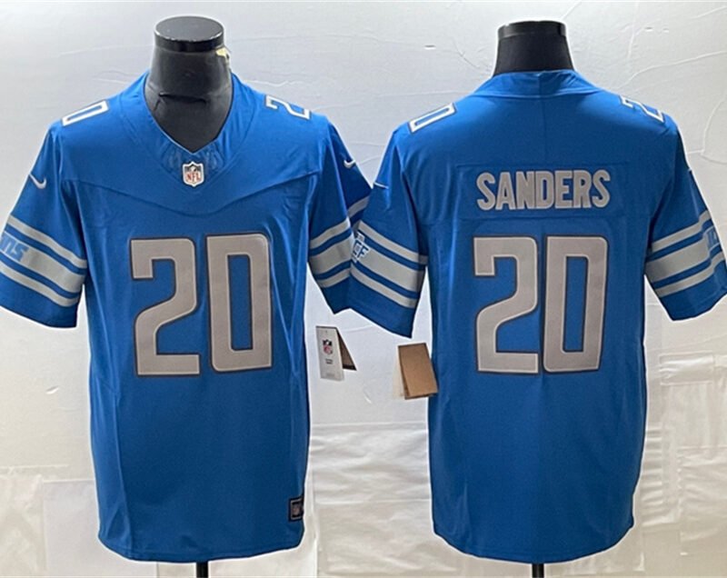 Blue Detroit Lions #20 Barry Sanders 2023 F.U.S.E. Vapor Untouchable Limited Stitched Jersey - DTL325