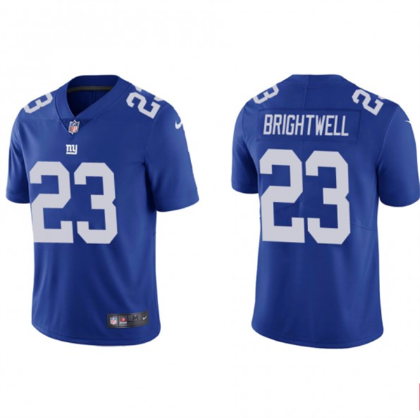 Blue New York Giants #23 Gary Brightwell Vapor Untouchable Limited Stitched Jersey - NYG297
