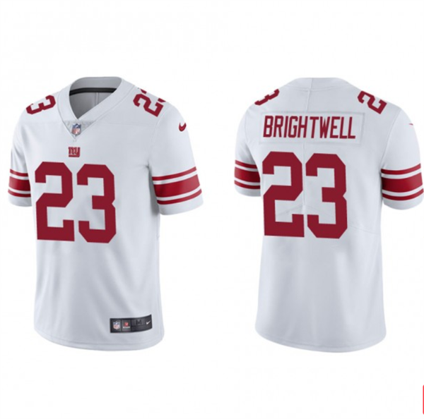 White New York Giants #23 Gary Brightwell Vapor Untouchable Limited Stitched Jersey - NYG78