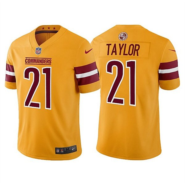 Gold Washington Commanders #21 Sean Taylor Vapor Untouchable Stitched Football Jersey - WAC97