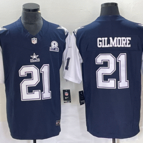 Navy Dallas Cowboys #21 Stephon Gilmore 2023 F.U.S.E. With 1960 Patch Vapor Limited Stitched Football Jersey - DLC117