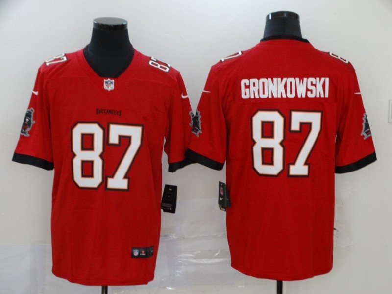 Tampa Bay Buccaneers Red #87 Rob Gronkowski Red Vapor Untouchable Limited Stitched Jersey - TBB59
