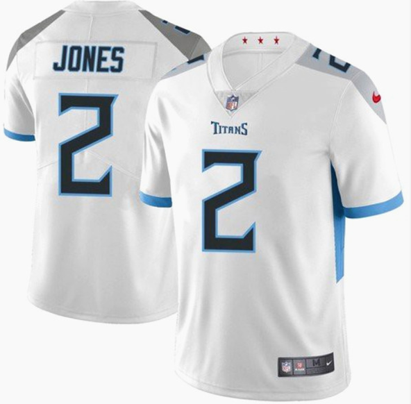 White Tennessee Titans #2 Julio Jones Vapor Untouchable Stitched Jersey - TNT58
