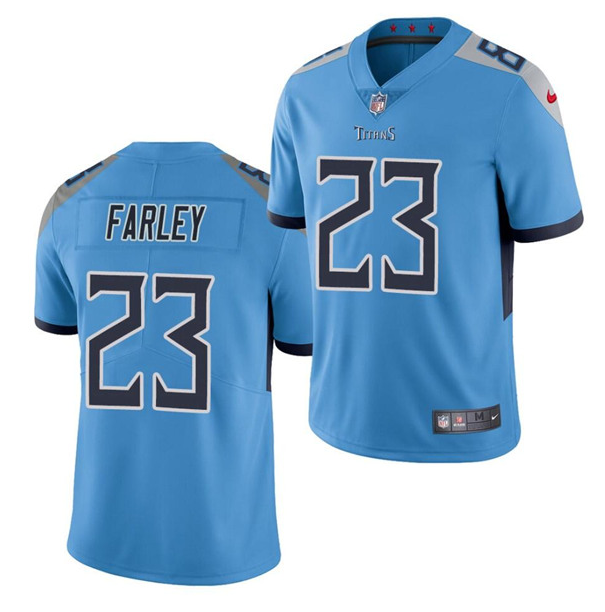 Blue Tennessee Titans #23 Caleb Farley Vapor Untouchable Stitched Jersey - TNT272