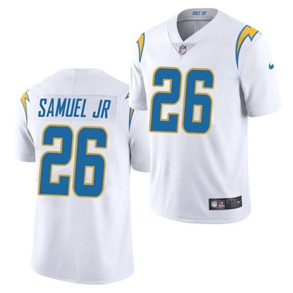 White Los Angeles Chargers #26 Asante Samuel Jr. Vapor Untouchable Limited Stitched Jersey - LCJ29