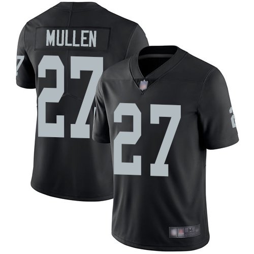 Black Las Vegas Raiders #27 Trayvon Mullen Vapor Limited Stitched Jersey - LVR223