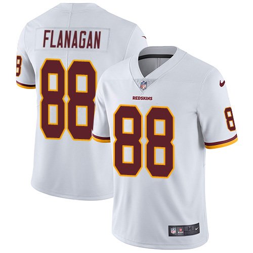 Nike Redskins #88 Matt Flanaga White Stitched NFL Vapor Untouchable Limited Jersey - WAC103
