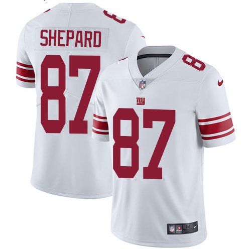 Nike Giants #87 Sterling Shepard White Stitched NFL Vapor Untouchable Limited Jersey - NYG183