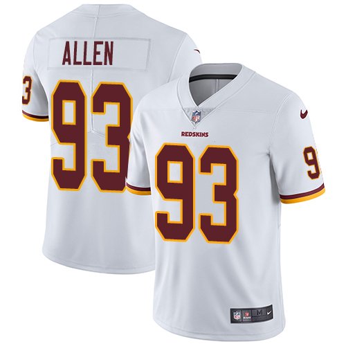Nike Redskins #93 Jonathan Allen White Stitched NFL Vapor Untouchable Limited Jersey - WAC167