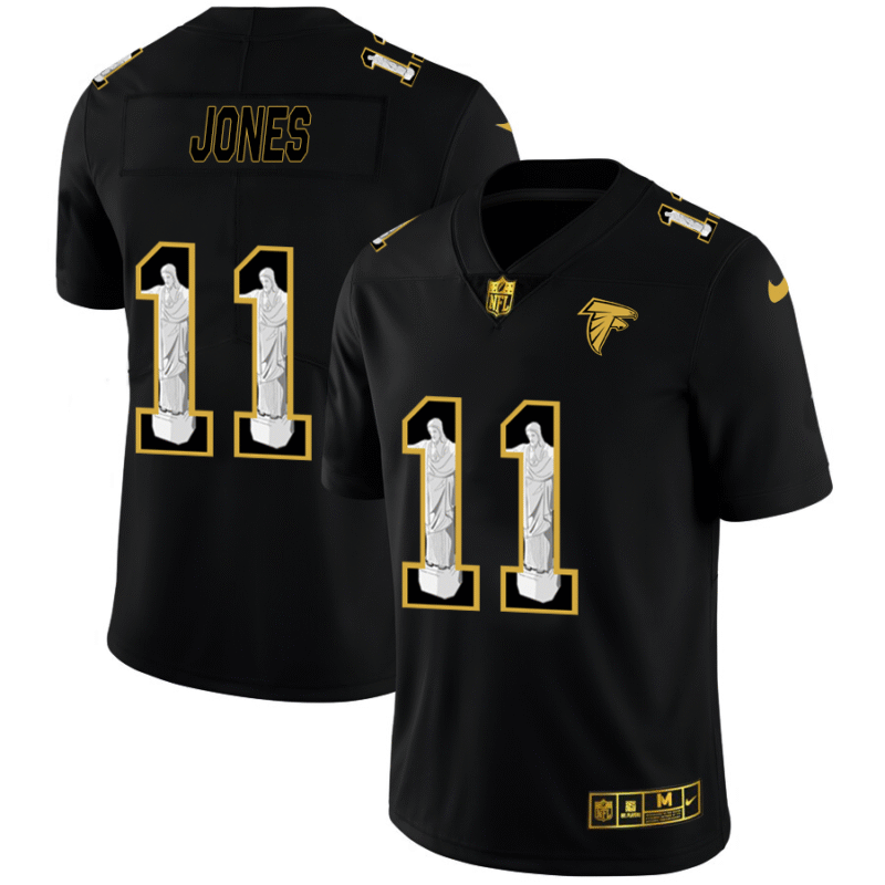 Atlanta Falcons #11 Julio Jones Nike Carbon Black Vapor Cristo Redentor Limited NFL Jersey - AFJ137