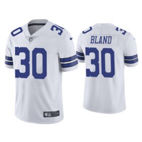White Dallas Cowboys #30 DaRon Bland Vapor Limited Stitched Jersey - DLC61