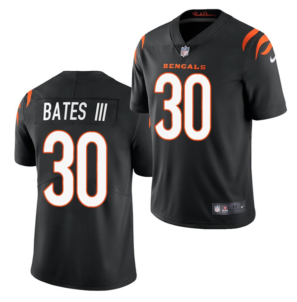 Black Cincinnati Bengals #30 Jessie Bates III 2021 New Vapor Untouchable Limited Stitched Jersey - CCB21
