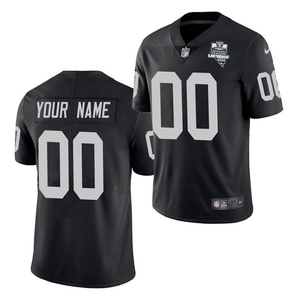 Las Vegas Raiders ACTIVE PLAYER Custom Black 2020 Inaugural Season Vapor Limited Stitched Jersey - LVR12