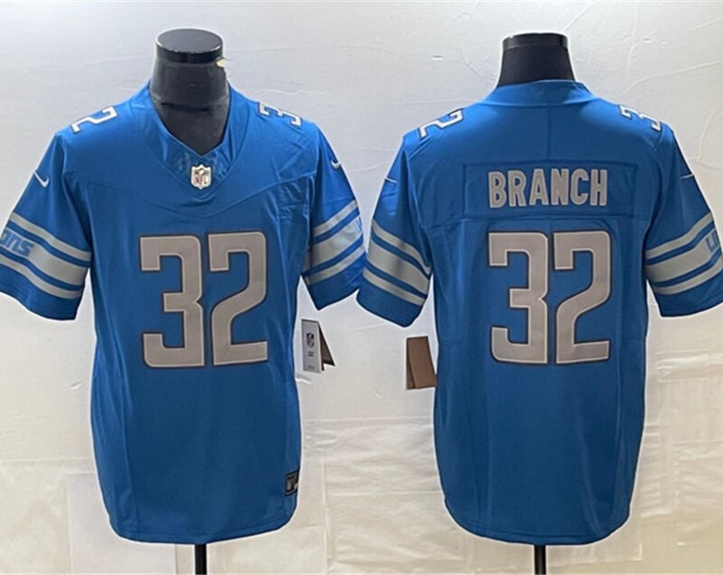 Blue Detroit Lions #32 Brian Branch 2023 F.U.S.E. Vapor Untouchable Limited Stitched Jersey - DTL79