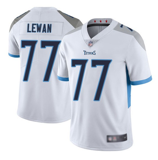White Tennessee Titans #77 Taylor Lewan Vapor Untouchable Limited Stitched Football Jersey - TNT192