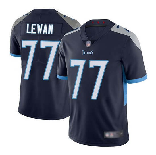 Navy Tennessee Titans #77 Taylor Lewan Vapor Untouchable Limited Stitched Football Jersey - TNT42
