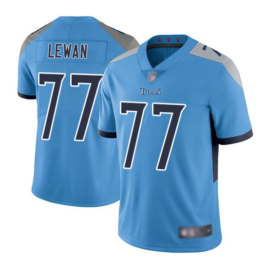 Blue Tennessee Titans #77 Taylor Lewan Vapor Untouchable Limited Stitched Football Jersey - TNT166