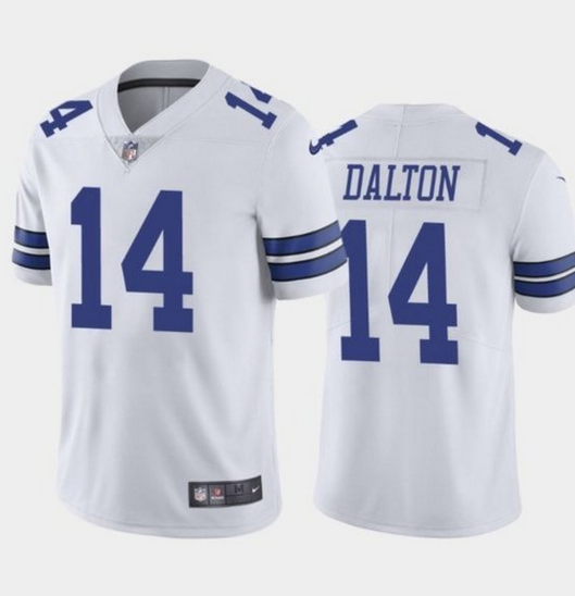 Dallas Cowboys White #14 Andy Dalton Vapor Untouchable Limited Stitched Jersey - DLC362