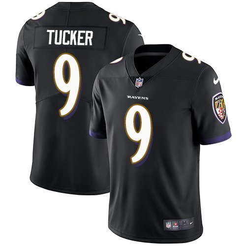 Nike Ravens #9 Justin Tucker Black Alternate Stitched NFL Vapor Untouchable Limited Jersey - BRJ27