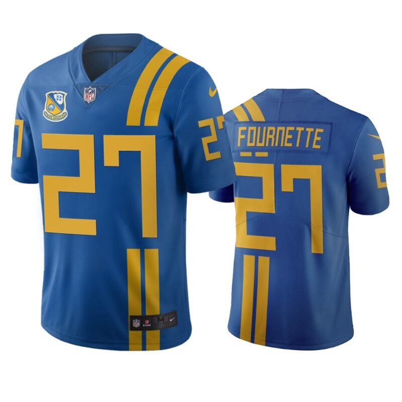 Jacksonville Jaguars #27 Leonard Fournette Royal Vapor Limited City Edition NFL Jersey - JVG81