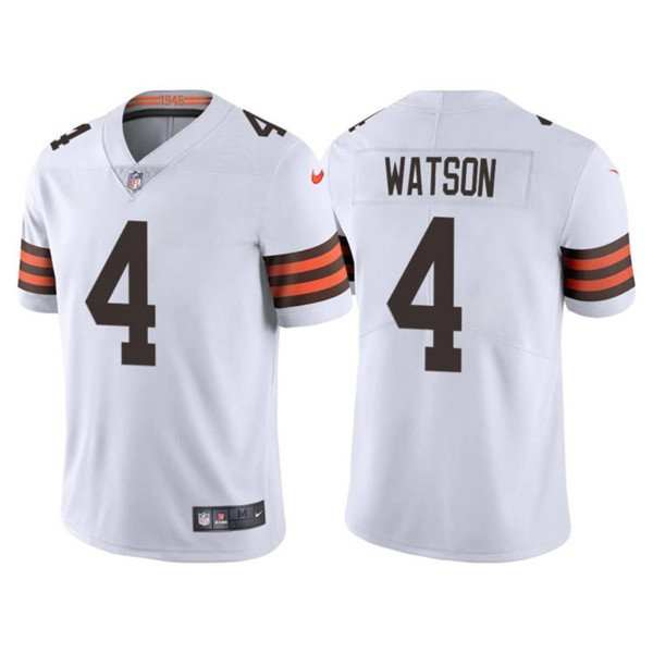 White Cleveland Browns #4 Deshaun Watson Vapor Untouchable Limited Stitched Jersey - CLB67