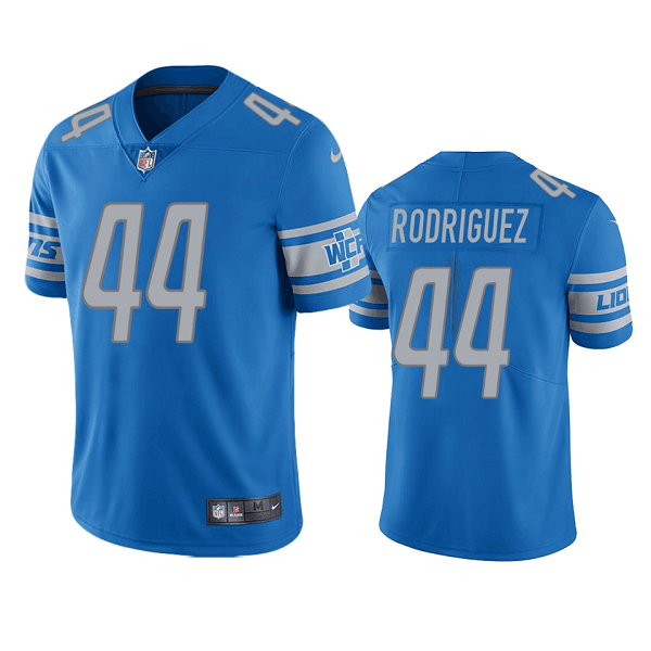 Blue Detroit Lions #44 Malcolm Rodriguez Vapor Untouchable Limited Stitched Jersey - DTL64