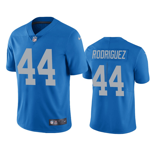 Blue Detroit Lions #44 Malcolm Rodriguez Vapor Untouchable Limited Stitched Jersey - DTL360