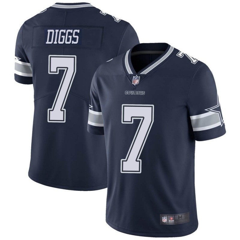 Navy Dallas Cowboys #7 Trevon Diggs 2021 Vapor Limited Stitched Jersey - DLC94