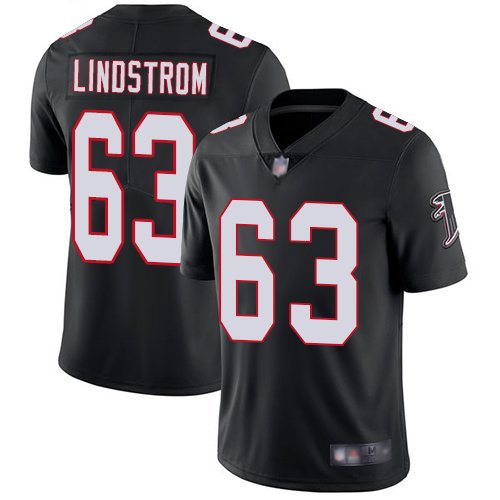 Nike Falcons #63 Chris Lindstrom Black Alternate Stitched NFL Vapor Untouchable Limited Jersey - AFJ231