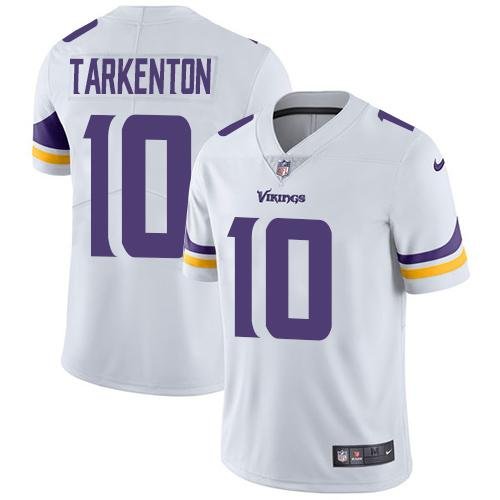 Nike Vikings #10 Fran Tarkenton White Stitched NFL Vapor Untouchable Limited Jersey - MVJ98
