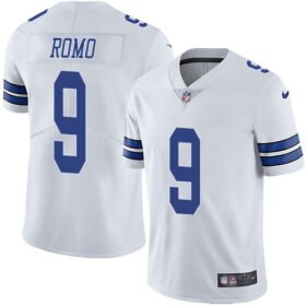 Nike Cowboys #9 Tony Romo White Stitched NFL Vapor Untouchable Limited Jersey - DLC448