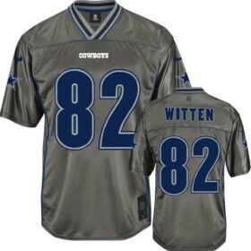 Nike Cowboys #82 Jason Witten Grey Stitched NFL Elite Vapor Jersey - DLC63
