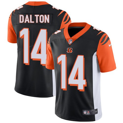 Nike Bengals #14 Andy Dalton Black Team Color Stitched NFL Vapor Untouchable Limited Jersey - CCB295