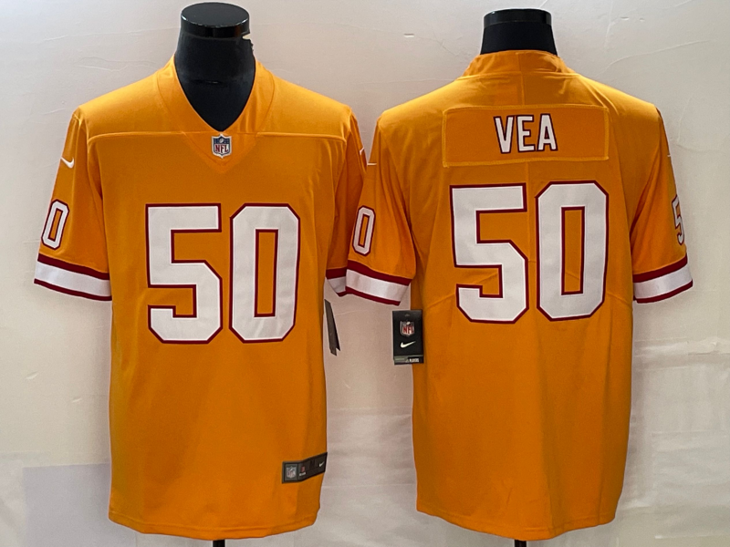 Orange Tampa Bay Buccaneers #50 Vita Vea Vapor Untouchable Limited Stitched Jersey - TBB99