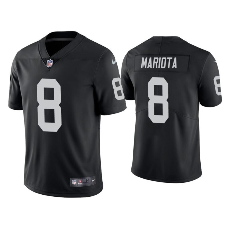 Black Las Vegas Raiders Raiders #8 Marcus Mariota Vapor Untouchable Limited Stitched Jersey - LVR26